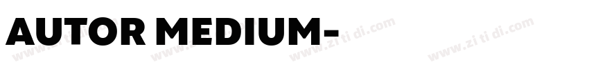 AUTOR MEDIUM字体转换